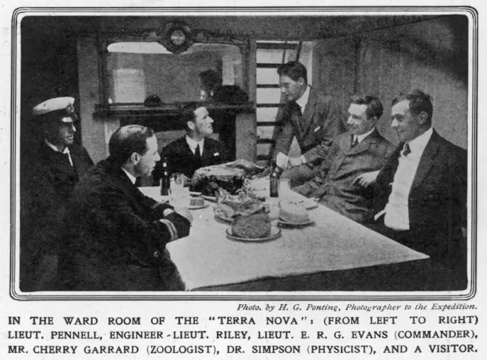 Framed Print : In the ward room of the Terra Nova Framed Print : In the ward room of the Terra Nova