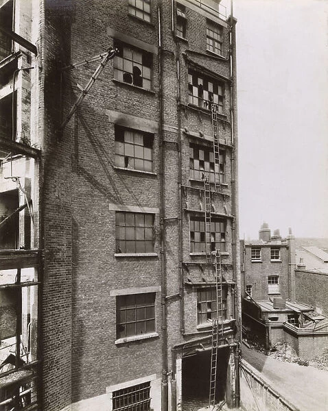 Warehouse building in Mare Street, Hackney, after a fire