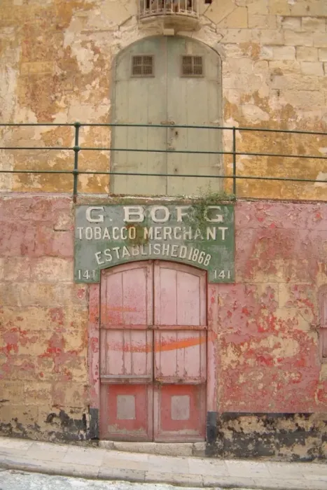 Framed Print : Warehouse doors, Valletta, Malta Framed Print : Warehouse doors, Valletta, Malta