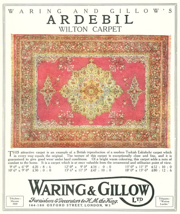 Framed Print : Waring and Gillow Advertisement Framed Print : Waring and Gillow Advertisement