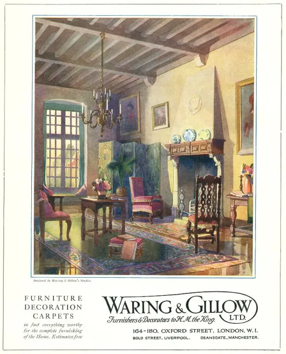 Framed Print : Waring and Gillow Advertisement Framed Print : Waring and Gillow Advertisement