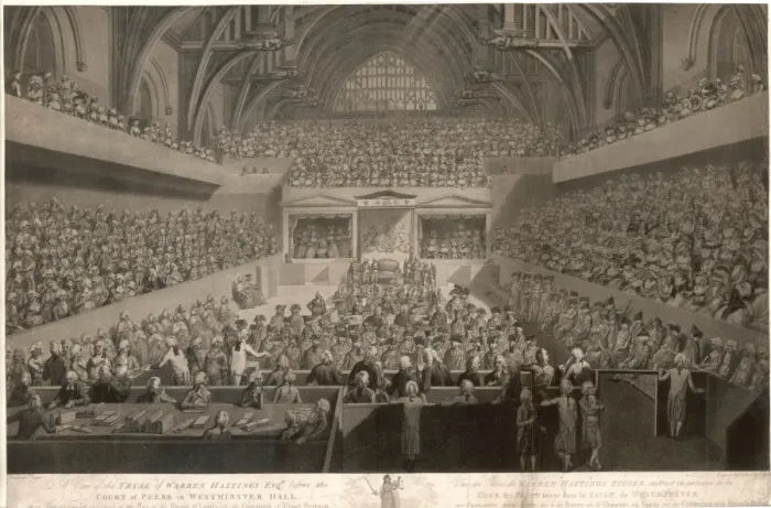 Framed Print : Warren Hastings Trial