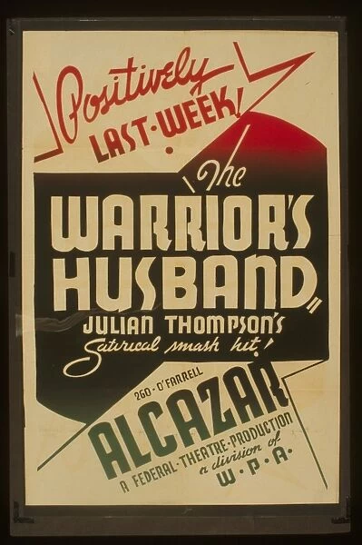 The warriors husband Julian Thompsons satirical smash hit