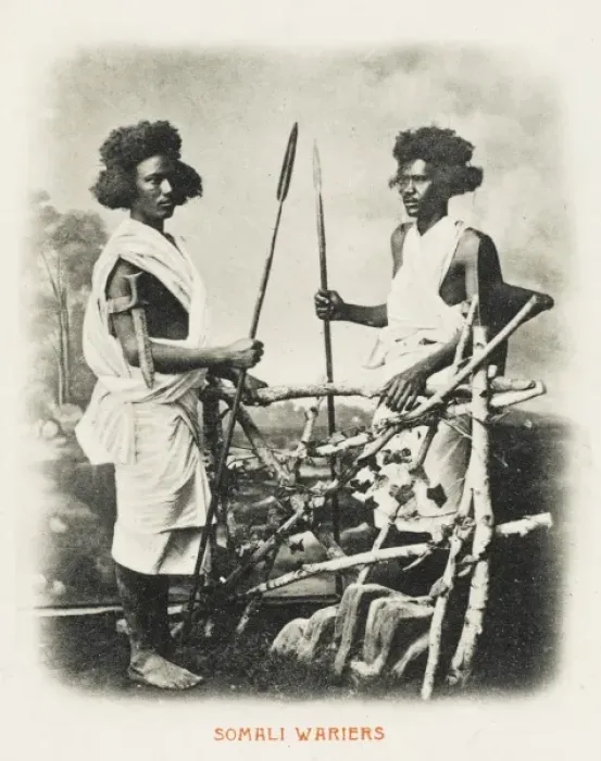Framed Print : Two Warriors from Somalia Framed Print : Two Warriors from Somalia