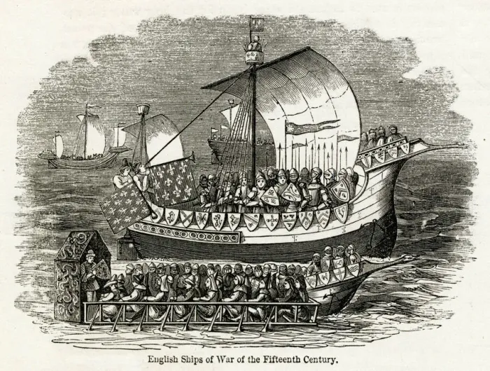 Framed Print : Warship from 15th century Framed Print : Warship from 15th century