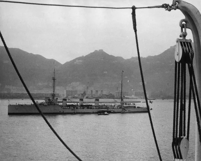Framed Print : Warships in Hong Kong Harbour Framed Print : Warships in Hong Kong Harbour