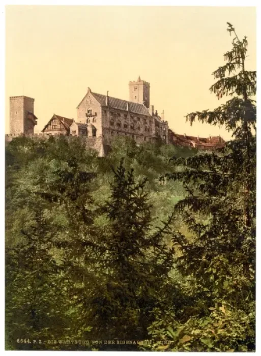 Framed Print : Wartburg, from Eisenach Castle, Thuringia, Germany Framed Print : Wartburg, from Eisenach Castle, Thuringia, Germany