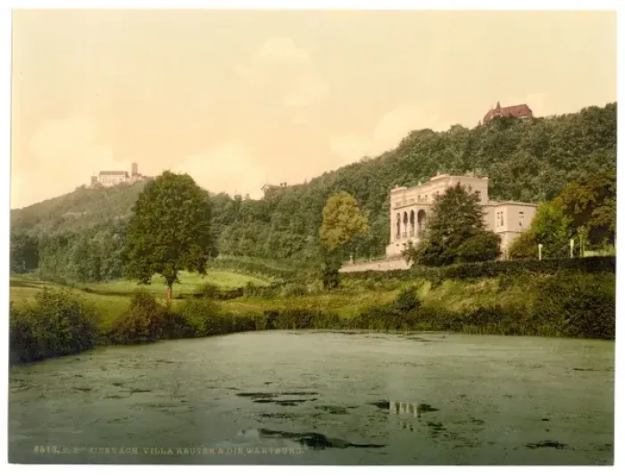 Framed Print : Wartburg and Villa Reuter, Thuringia, Germany Framed Print : Wartburg and Villa Reuter, Thuringia, Germany