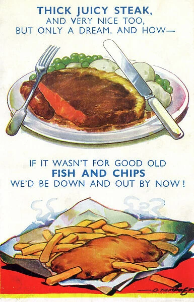 Wartime cuisine - fish and chips