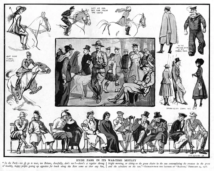 Framed Print : Wartime in London, WW1 Framed Print : Wartime in London, WW1