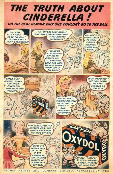 Framed Print : Wartime Oxydol Comic Strip Advertisement Framed Print : Wartime Oxydol Comic Strip Advertisement