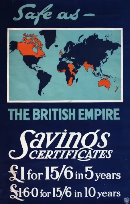 Framed Print : Wartime poster advertising Savings Certificates Framed Print : Wartime poster advertising Savings Certificates