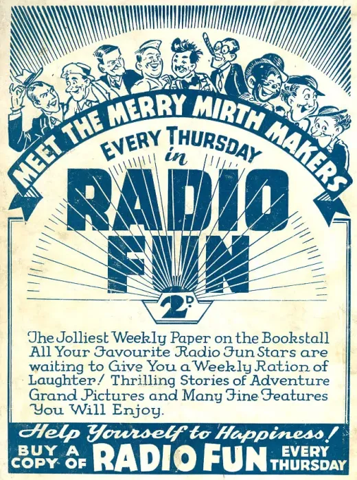 Framed Print : Wartime Radio Fun Annual Advertisement Framed Print : Wartime Radio Fun Annual Advertisement