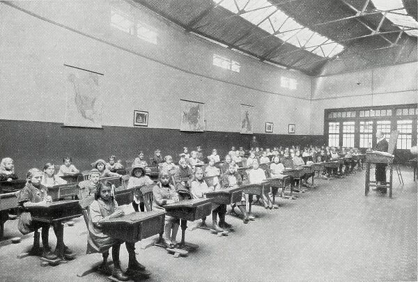 Wartime Schoolroom for Refugee Children, Earls Court