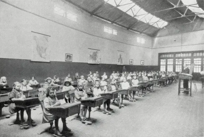 Framed Print : Wartime Schoolroom for Refugee Children, Earls Court Framed Print : Wartime Schoolroom for Refugee Children, Earls Court