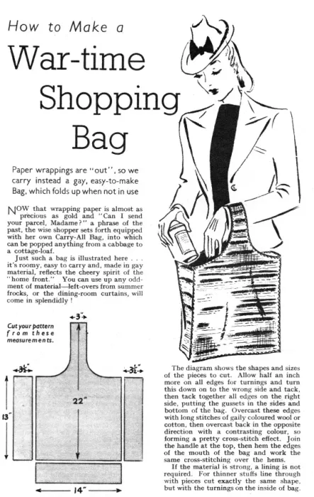 Framed Print : Wartime shopping bag Framed Print : Wartime shopping bag