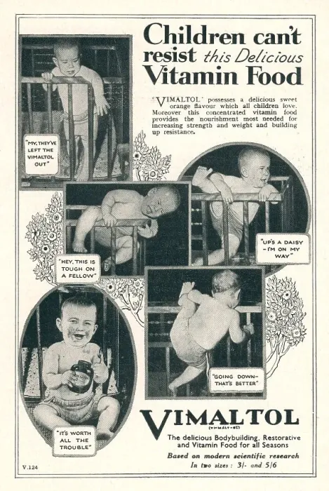 Framed Print : Wartime Vimaltol Advertisement