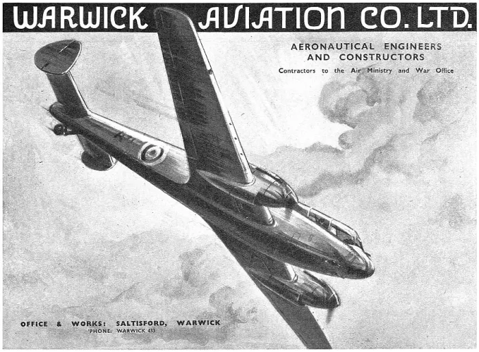 Framed Print : Warwick Aviation. Aeronautical Engineers & Constructors Framed Print : Warwick Aviation. Aeronautical Engineers & Constructors