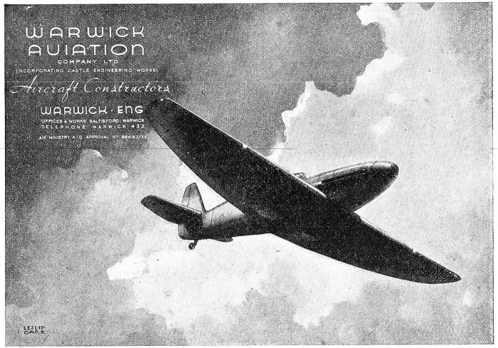 Framed Print : Warwick Aviation. Aeronautical Engineers & Constructors Framed Print : Warwick Aviation. Aeronautical Engineers & Constructors