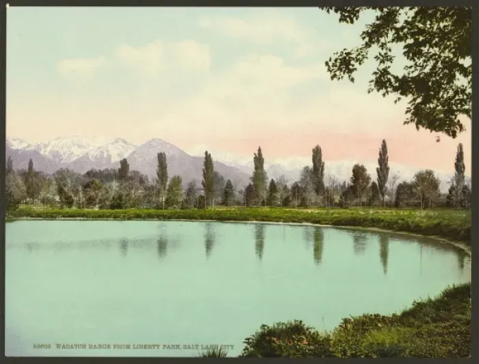 Framed Print : Wasatch Range from Liberty Park, Salt Lake City Framed Print : Wasatch Range from Liberty Park, Salt Lake City