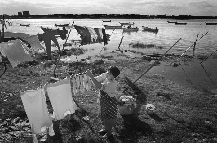 Framed Print : Wash day River Cavado, Portugal Framed Print : Wash day River Cavado, Portugal