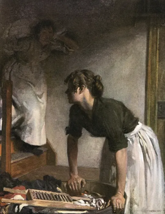 Framed Print : In the Wash-House Framed Print : In the Wash-House