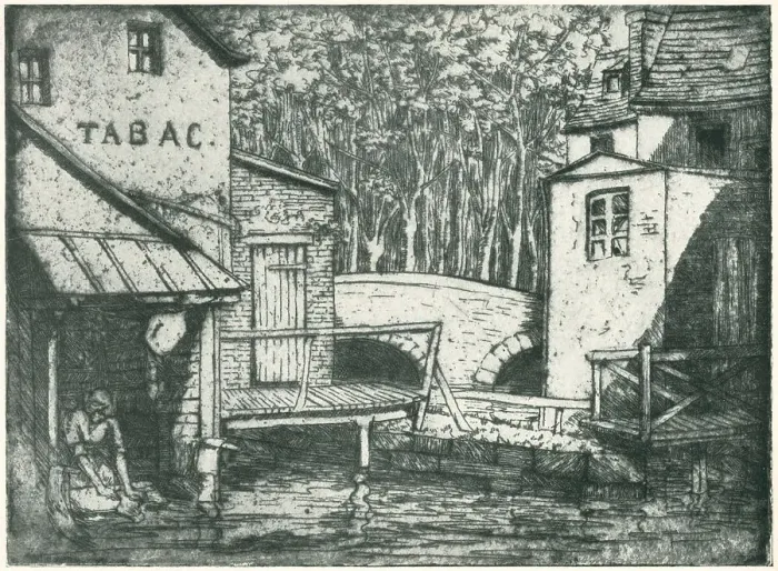 Framed Print : Wash Houses, Chartres Framed Print : Wash Houses, Chartres