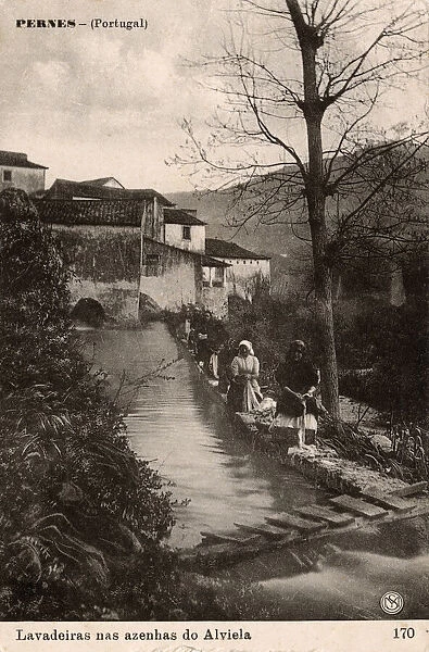 Washerwomen at Pernes, Santarem district, Portugal