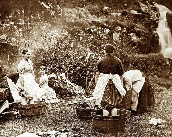 Washing day on Skye Victorian period