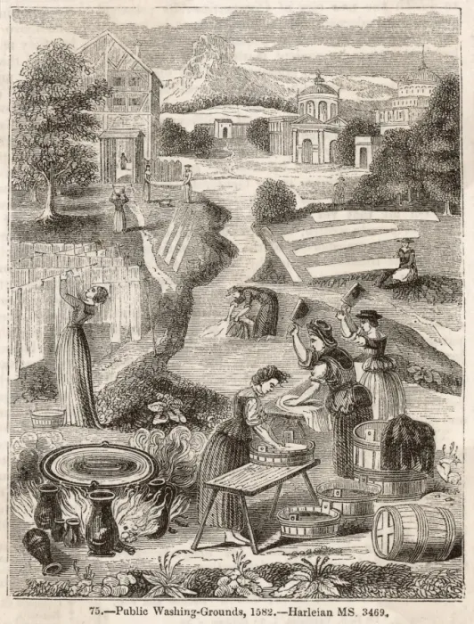 Framed Print : Washing & Dyeing / 1582 Framed Print : Washing & Dyeing / 1582