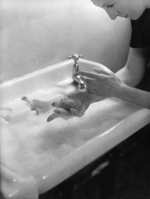 Framed Print : Washing Hands with Soap Framed Print : Washing Hands with Soap