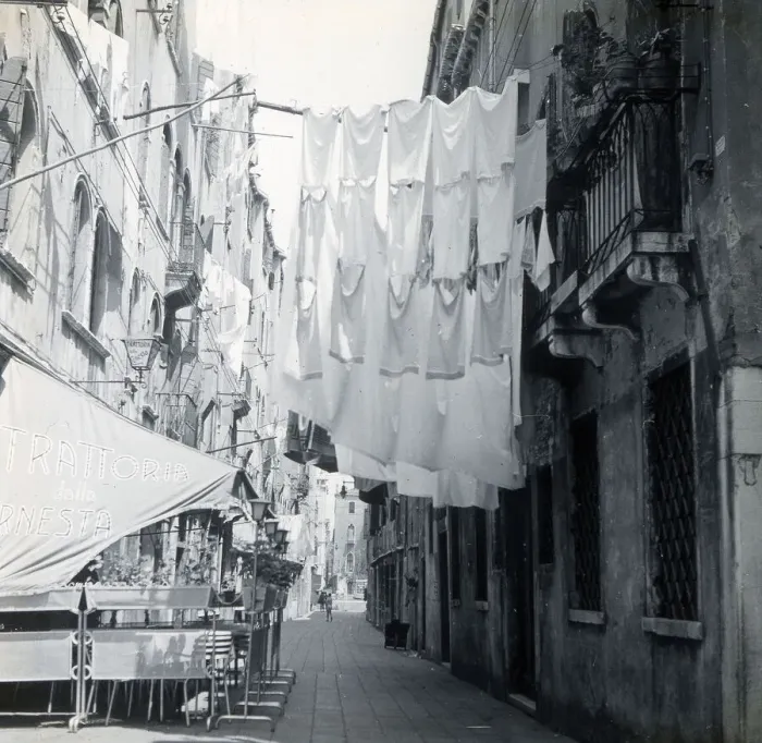 Framed Print : Washing hanging between houses, Verona, Italy Framed Print : Washing hanging between houses, Verona, Italy