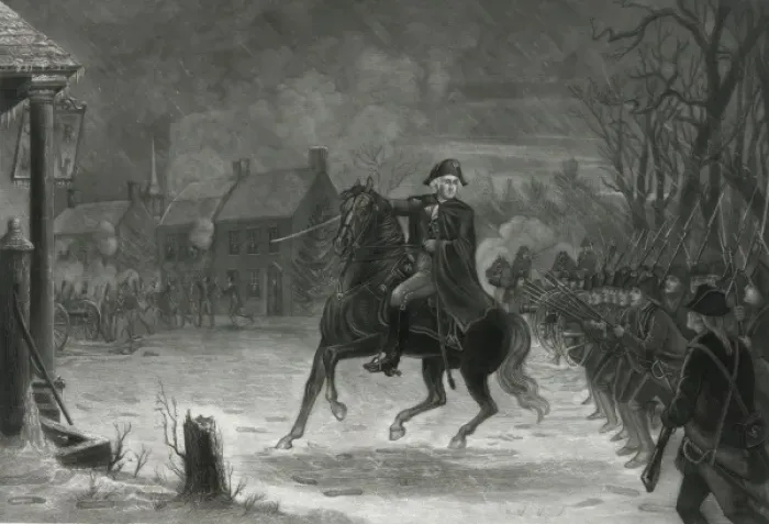Framed Print : Washington at the Battle of Trenton Framed Print : Washington at the Battle of Trenton