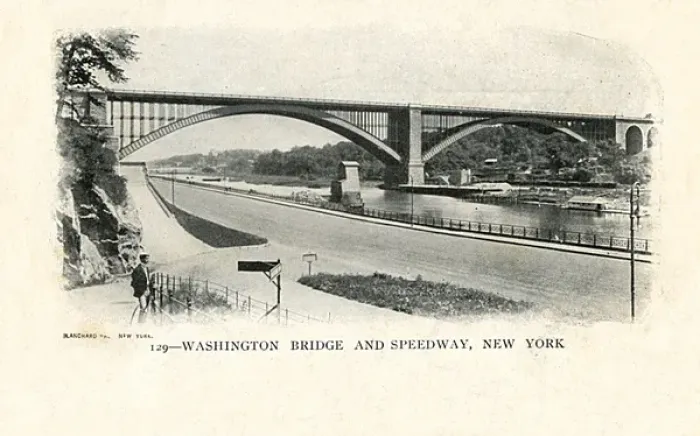 Framed Print : Washington Bridge and Speedway, New York, USA Framed Print : Washington Bridge and Speedway, New York, USA