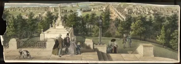 Framed Print : Washington Circa 1850 Framed Print : Washington Circa 1850