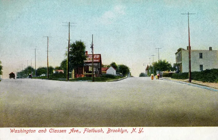 Framed Print : Washington and Classen Avenue - Flatbush, Brooklyn, New York Framed Print : Washington and Classen Avenue - Flatbush, Brooklyn, New York