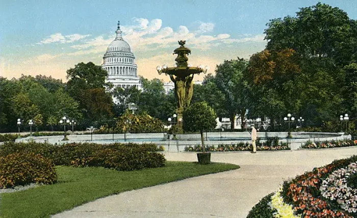 Framed Print : Washington DC, USA - The Bartholdi Fountain Framed Print : Washington DC, USA - The Bartholdi Fountain