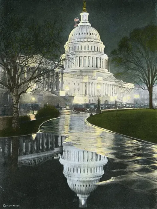 Framed Print : Washington DC, USA - The US Capitol Building at night Framed Print : Washington DC, USA - The US Capitol Building at night