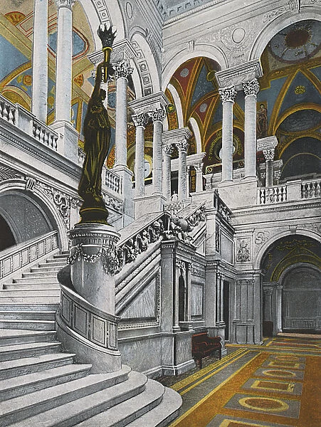 Washington DC, USA - Grand Stairway - Library of Congress