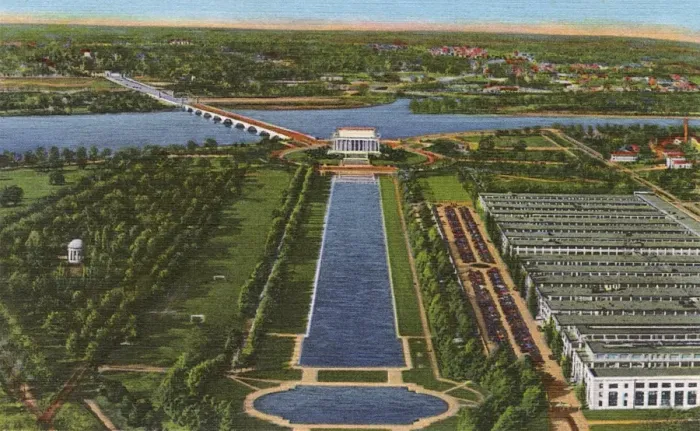 Framed Print : Washington DC, USA - Lincoln Memorial - Birdss eye view Framed Print : Washington DC, USA - Lincoln Memorial - Birdss eye view