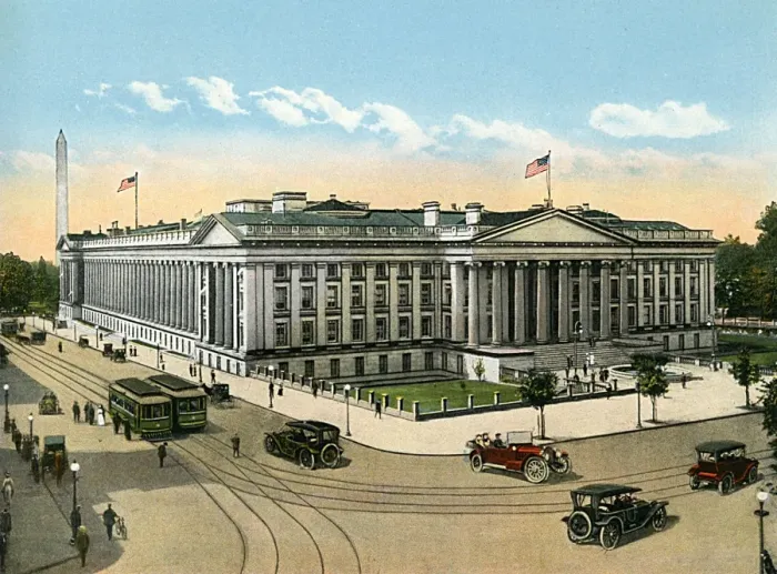 Framed Print : Washington DC, USA - US Treasury Framed Print : Washington DC, USA - US Treasury