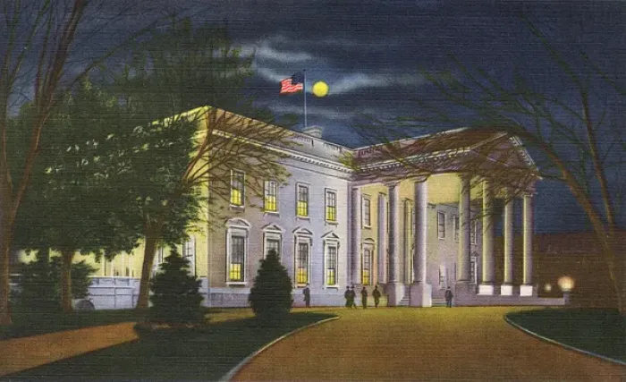 Framed Print : Washington DC, USA - The White House at Night Framed Print : Washington DC, USA - The White House at Night