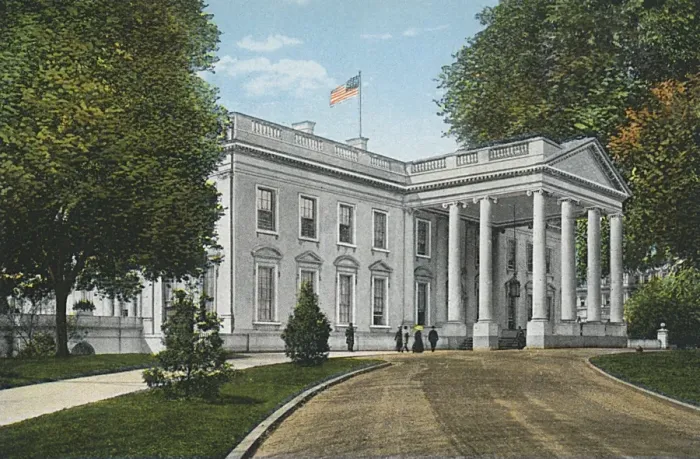 Framed Print : Washington DC, USA - White House - Presidents Entrance Framed Print : Washington DC, USA - White House - Presidents Entrance