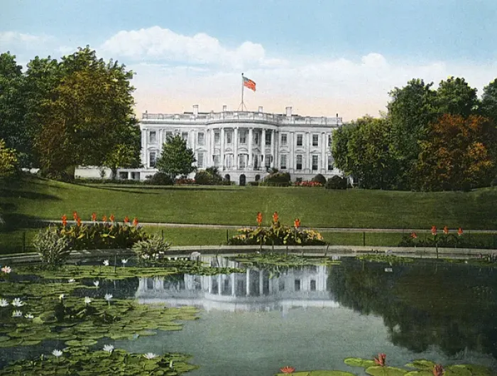 Framed Print : Washington DC, USA - The White House - South Front Framed Print : Washington DC, USA - The White House - South Front