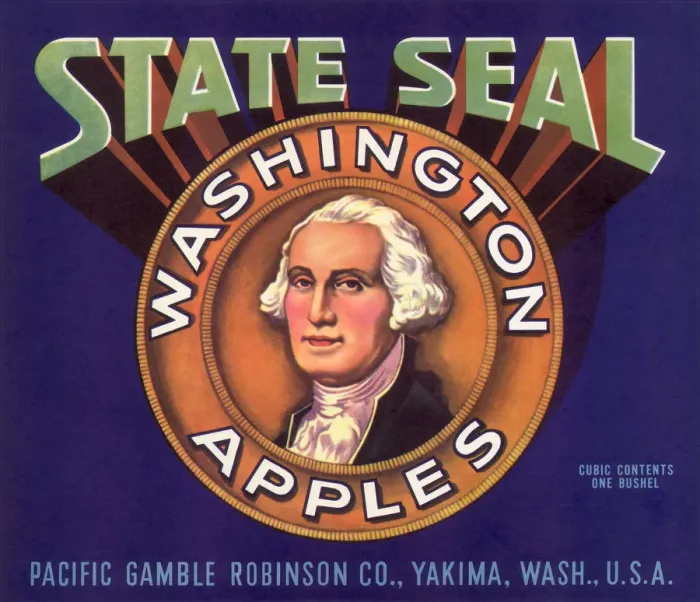 Framed Print : Washington Fruit Label Framed Print : Washington Fruit Label
