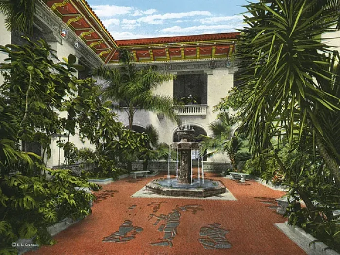 Framed Print : Washington - Patio and Aztec Fountain - Pan-American Union Framed Print : Washington - Patio and Aztec Fountain - Pan-American Union
