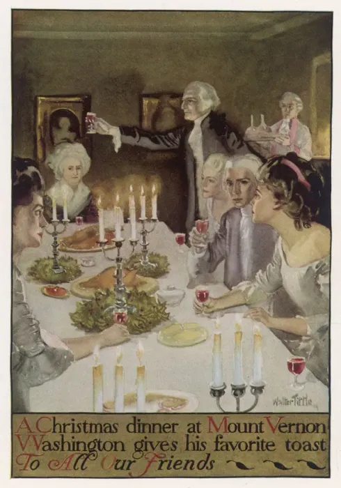 Framed Print : WASHINGTON XMAS DINNER Framed Print : WASHINGTON XMAS DINNER