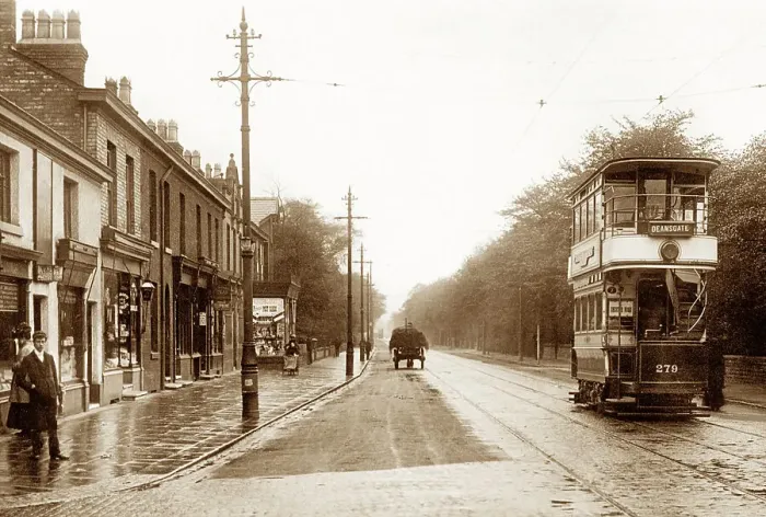 Framed Print : Washway Road, Sale, early 1900s Framed Print : Washway Road, Sale, early 1900s