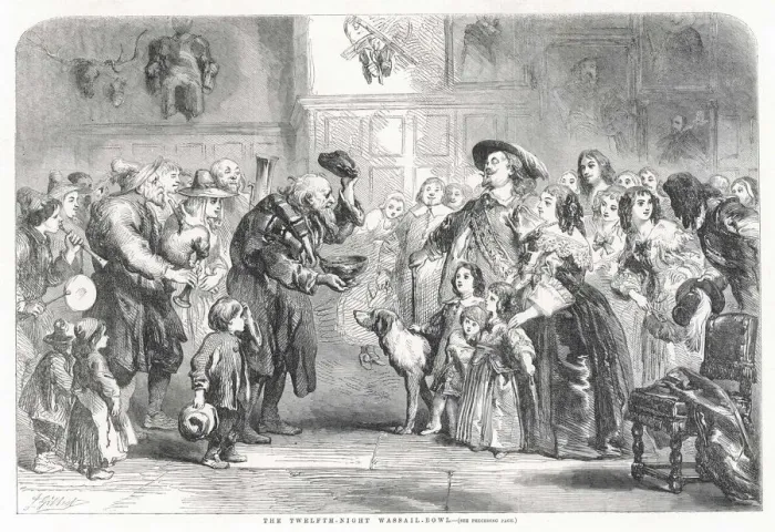 Framed Print : WASSAIL-BOWL, 12TH NIGHT