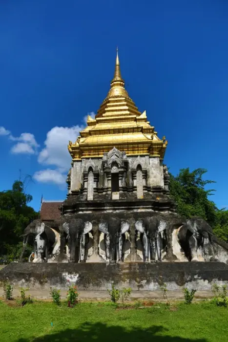 Framed Print : Wat Chiang Man Temple in Chiang Mai, Thailand